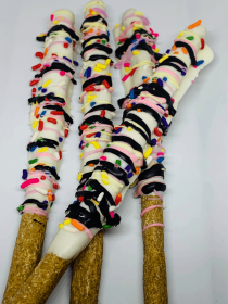 Parmesan Crunch Delight with Icing and Sprinkles