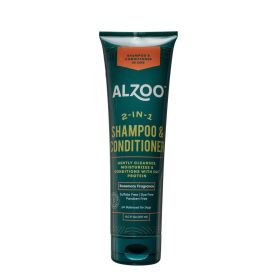 ALZOO Plant-Based 2-in-1 Dog Shampoo & Conditioner with Rosemary, 8oz
