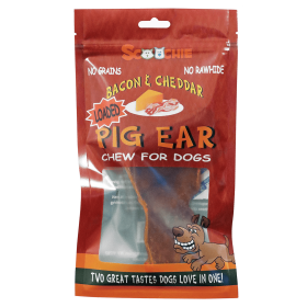 SCP Bacon Cheddar Dental Pig Ear Treats