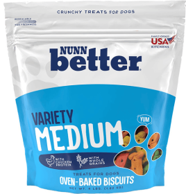 Nunn-Better Variety Medium Dog Biscuit Treats