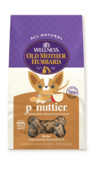 Wellness Old Mother Hubbard Classic P-Nuttier Baked Biscuit Treats for Dogs, Mini, 16 Ounce Bag