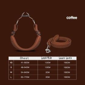Ultimate Freedom Dog Harness Set (Color: Coffee, size: Xxs)