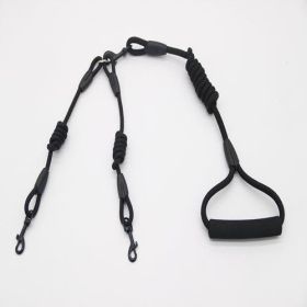 Ultimate Dual Action Dog Training Leash (Color: Black A, size: M)
