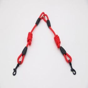 Ultimate Dual Action Dog Training Leash (Color: Red, size: M)