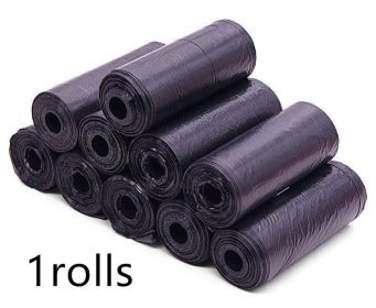 Pet Pooch Pack - Colorful Coiled Dog Waste Bags (Count: 1Rolls, Color: Black)