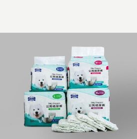 Petbest Gentleman's Essential Dog Diaper - Stylish And Effective Male Dog Diaper (Color: White, size: L)