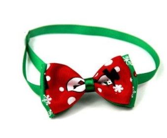 Christmas Pet Bow Ties - Festive Handmade Accessories For Dogs And Cats (Style: 3)