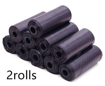 Pet Pooch Pack - Colorful Coiled Dog Waste Bags (Count: 2Rolls, Color: Black)