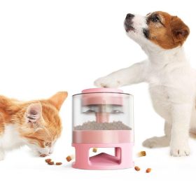 Interactive Food Dispenser Toy For Dogs - Slow Feeder And Entertainment For Your Furry Friend (Color: Pink)