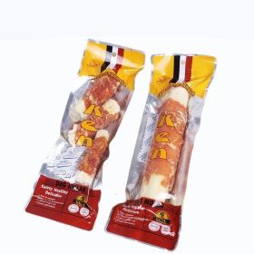 Chicken Coated Cowhide Dental Chews (Style: Chicken Flavor Large One)