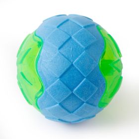 Glowing Audible Dog Toy Ball - Floatable, Teeth-Grinding Pet Toy (Color: Blue)