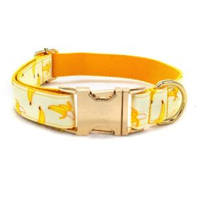 Fruitful Adventures Dog Leash Pet Collar (Size-Style: Xl-Dog Pen, Color: Yellow)