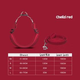 Ultimate Freedom Dog Harness Set (Color: Red, size: Xxs)