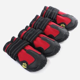 Waterproof Dog Boots - Stylish And Protective Footwear For Your Canine Companion (Color: Red, size: 6)