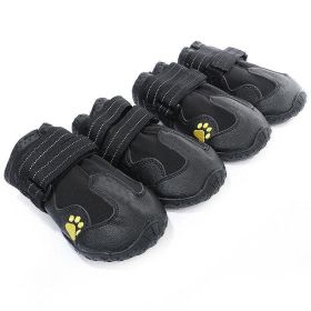 Waterproof Dog Boots - Stylish And Protective Footwear For Your Canine Companion (Color: Black, size: 3)