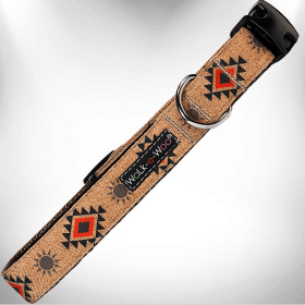 Walk-e-Woo Southwestern Style Dog Collar (Color: Grand Mesa, Size-Pack Of: M 1" Width Fits 12-18" Neck-1)