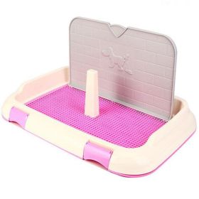 Wall-Mounted Dog Toilet: The Perfect Solution For Easy And Clean Urination (Color: Pink, Style: Small With Wall)
