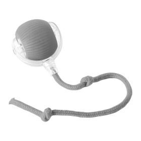 Indoor Large and Small Cat Dog Interactive Intelligent Rolling Pet Ball (Type: Pet Supplies, Color: Grey)